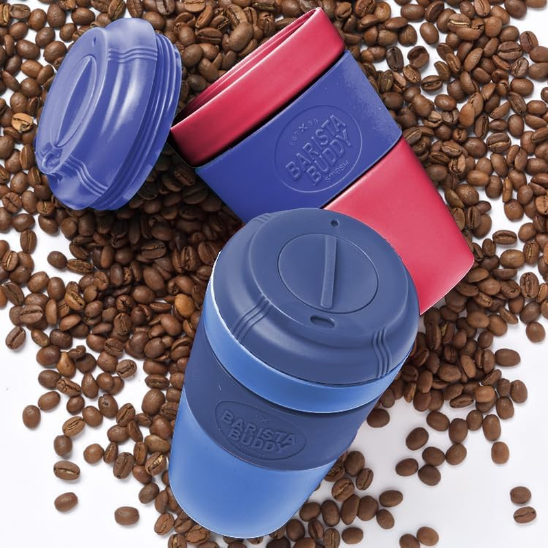 Smash Barista Buddy Reusable Coffee Cup 390ml Blue - Picture 7 of 15