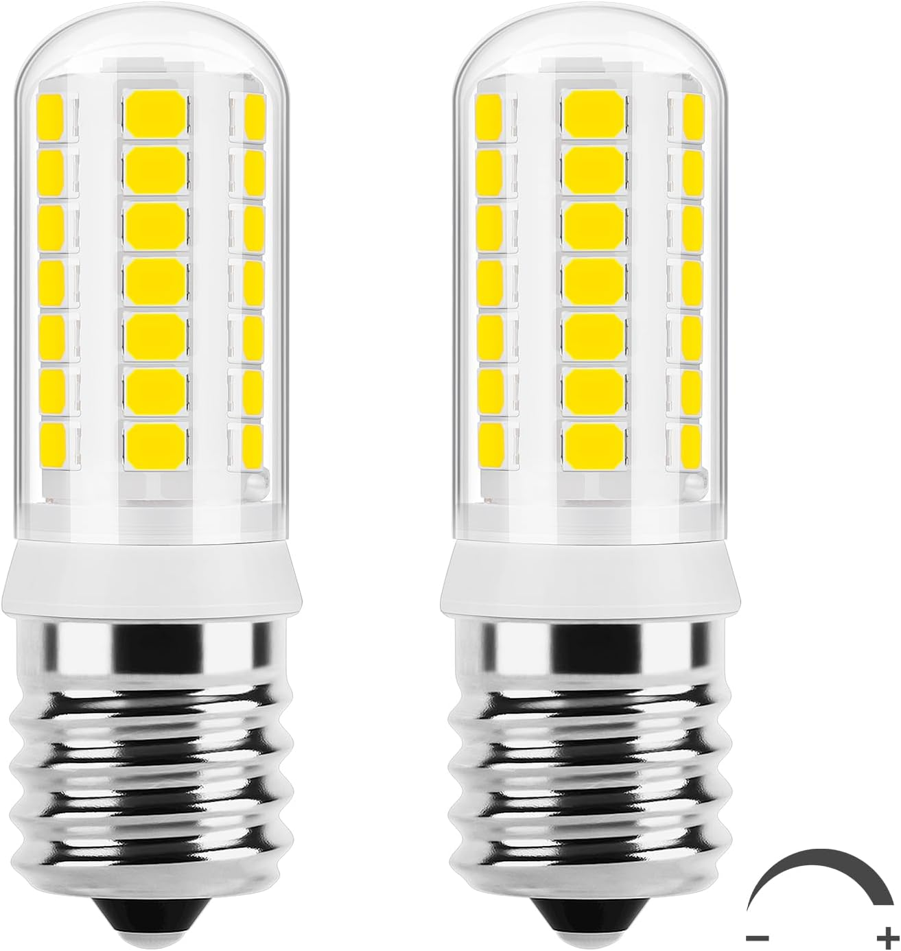 Dicuno E17 LED Bulb Dimmable, Microwave Oven Bulbs, Daylight White 5000K, 3W