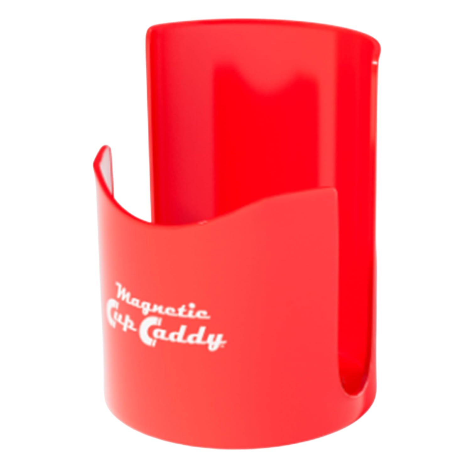 Magnetic Cup Holder - Caddy for Bottles, Glasses, and Cans - Fits on Fridge, Lawnmower, Forklift, Cart, or Ladder - Heavy-Duty Magnet