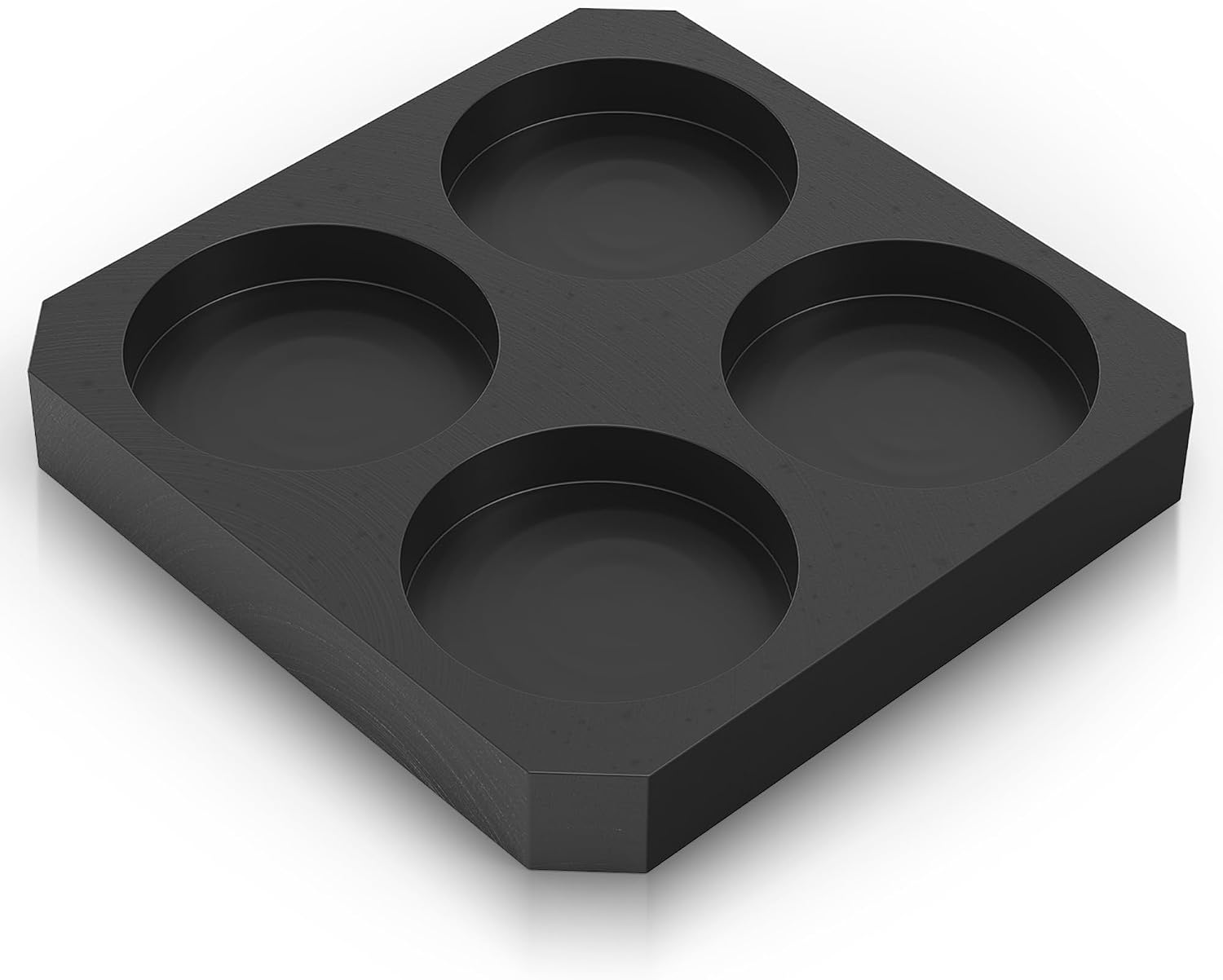 Mmasters 4-Round Premium Graphite Ingot Mold for Metal Casting & Melting | High-Purity Graphite Material, Metal Melting for Gold, Silver, Aluminum, Copper, and Brass, Heat Resistant up to 1800℃/3272℉