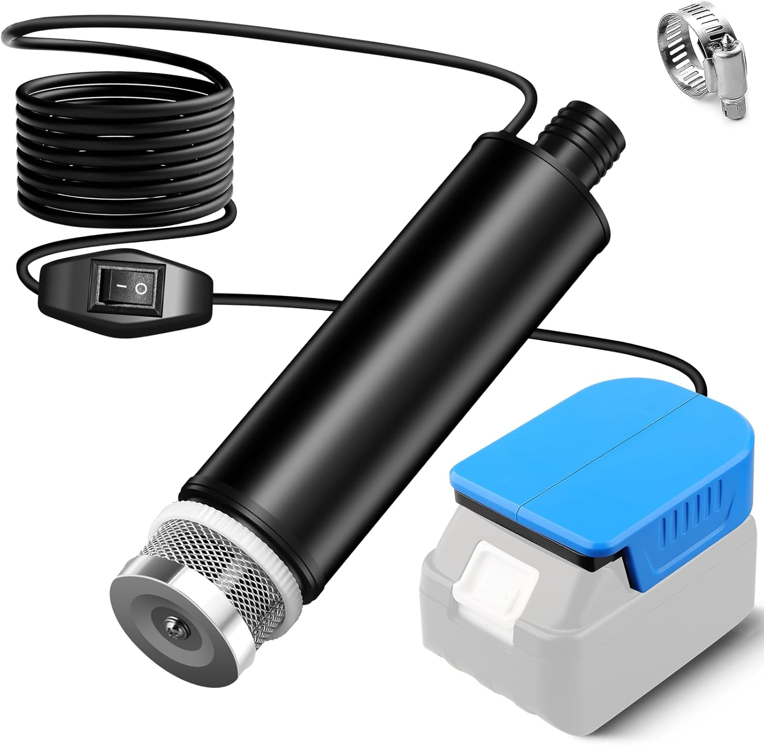 Portable Water Pump Sump Pump for Makita 18V LXT Li-Ion Battery, 120W 12V Cordless Rain Barrel Water Transfer Pump, Electric Utility Pump for Garden, Hot Tub, Tank, Pool, Ponds, Aquariums