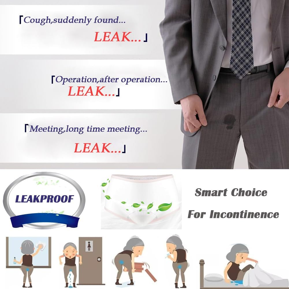 DURASIKO Leak-Proof Cover with Diaper Inserts,Underwear for Incontinence with... - Picture 8 of 13