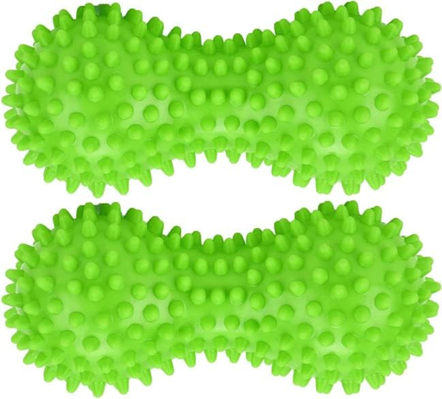 ® Pack of 2 Soft Spiky Massage Peanut Balls, Stress Reflexology, Porcupine Sensory Peanut Ball Set