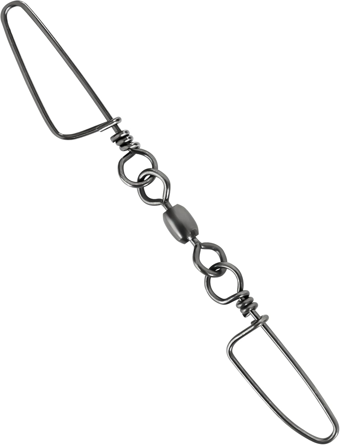 10Pcs Double Fishing Snap Swivels 75,135,200,300 LB Stainless Steel Coastlock High Strength Tackle Connector for Saltwater