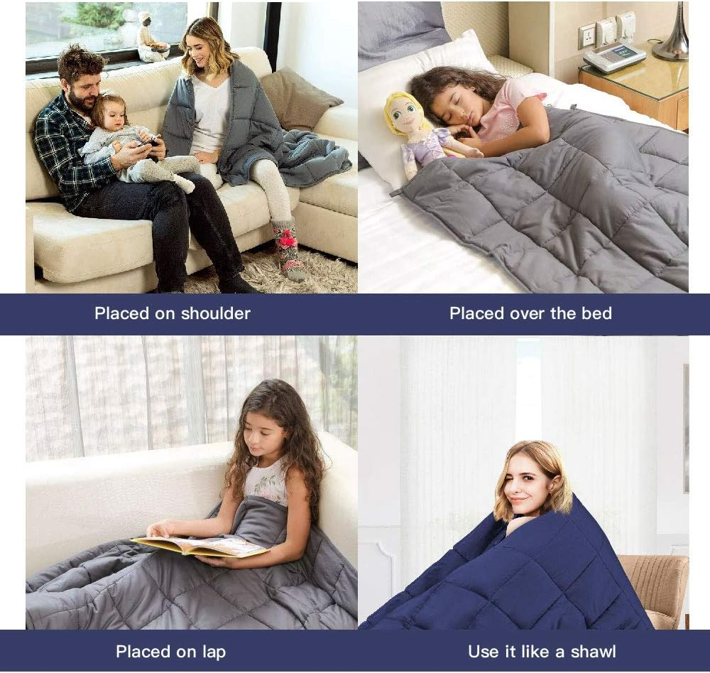 Microfibre Weighted Blanket Heavy Gravity Kids Adult Size 2.2/3.2/4.5/6.8/ 9K... - Picture 9 of 14