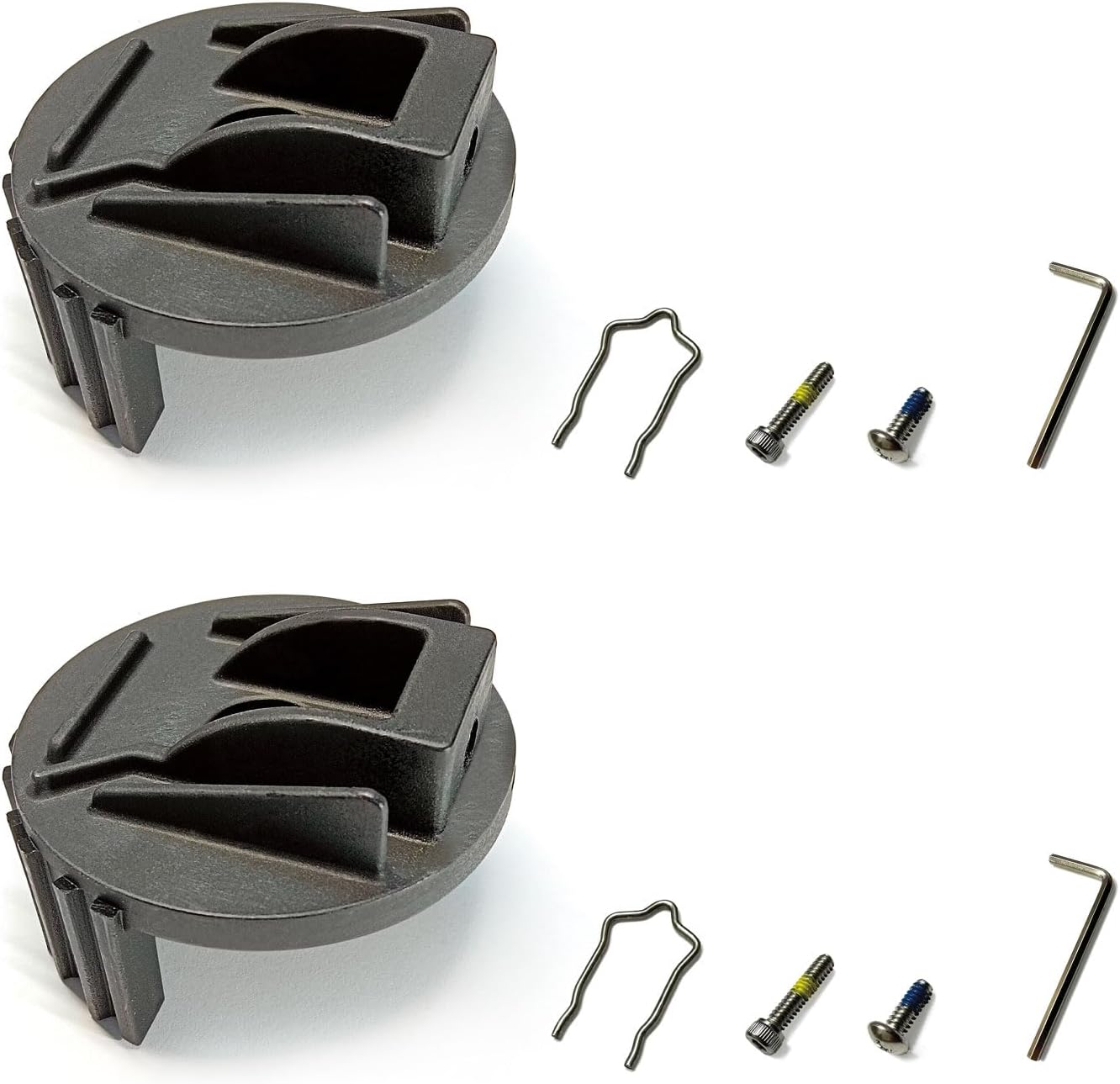 Replacement for 109113 Plastic Adapter, Shower Handle Replacement Parts for Bathtub Faucet Valve Repair Kit with Retaining Clips- 2 Pack