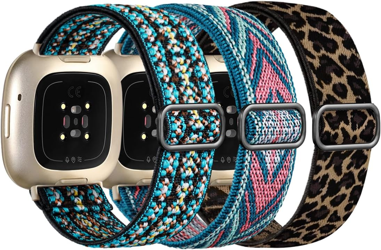 Elastic Band Compatible with Fitbit Sense Bands/Sense 2/Versa 4/Versa 3 Bands... - Picture 9 of 11