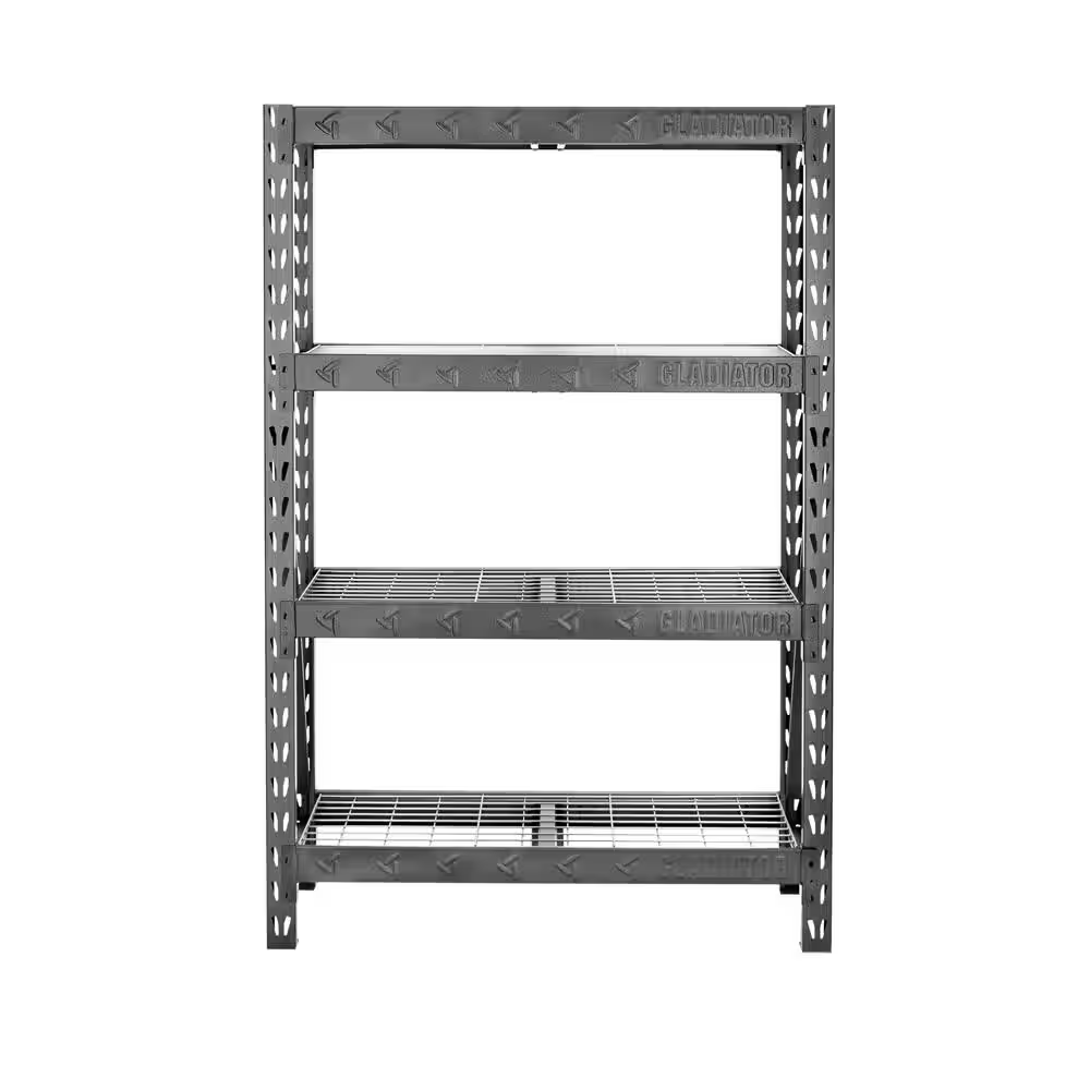 4-Tier Welded Steel Garage Storage Shelving Unit (48 In. W X 72 In. H X 18 In. D)
