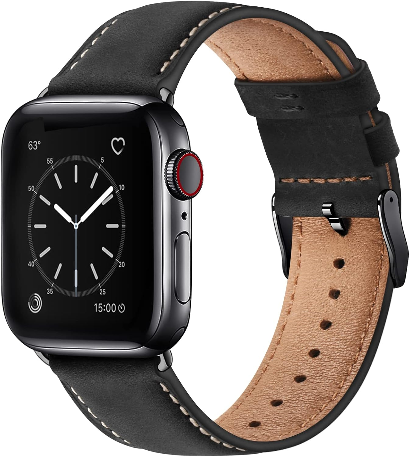 Genuine Leather Band Compatible With Apple Watch Women Men Strap 38-49mm
