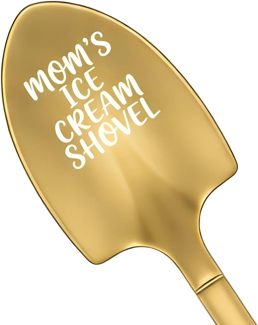 Mom�S Ice Cream Shovel � Engraved Stainless Steel Spoon for Mom, Funny Mother...