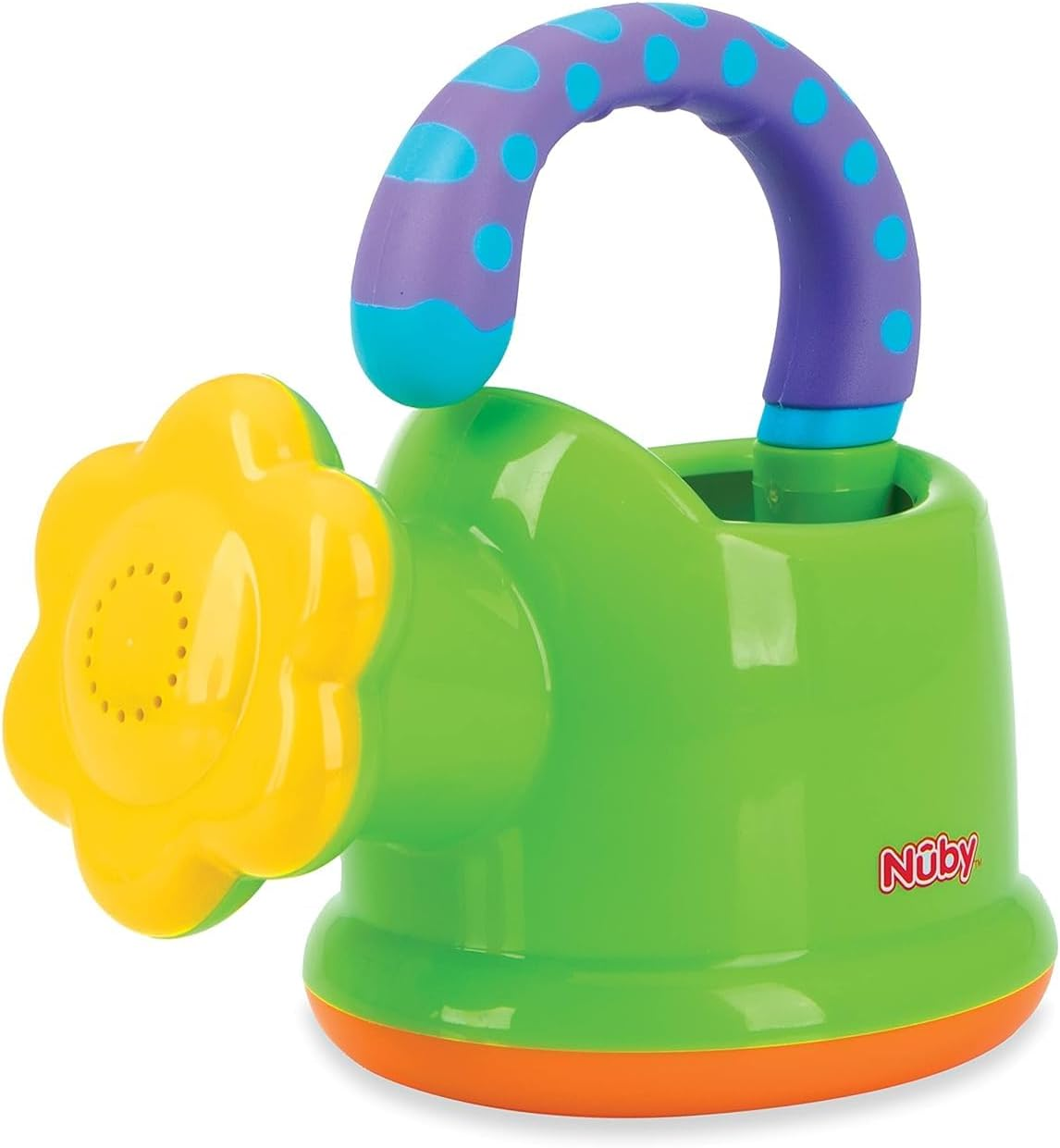 Nuby Fun Watering Can Baby Bath Toy - Easy Hold Handle | Outdoor Play | Suitable from 6 Months (Green)