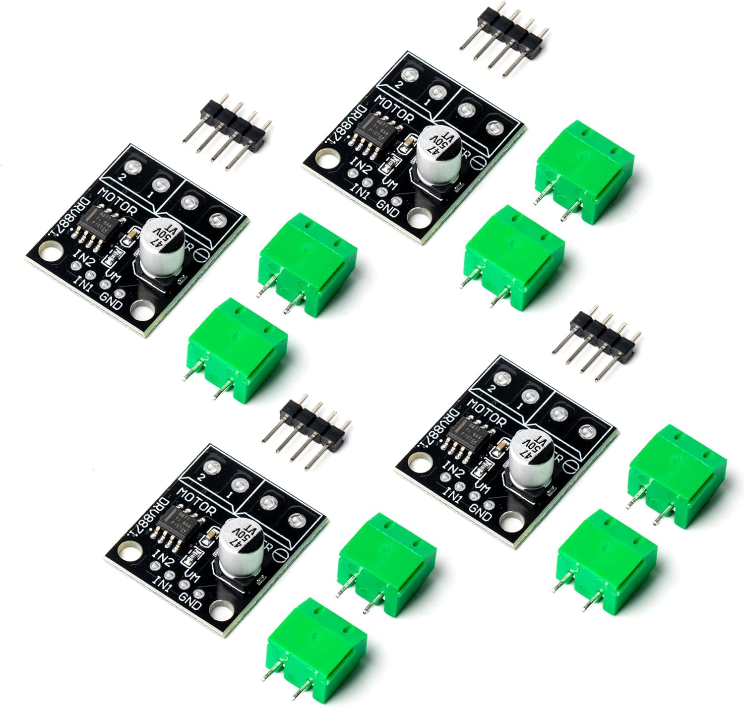 4PCS DRV8871 Motor Driver DC Motor Driver H-Bridge with PWM Control and H-Bridge Circuit,Upports 3.6A Peak Current & 6.5-45V Voltage