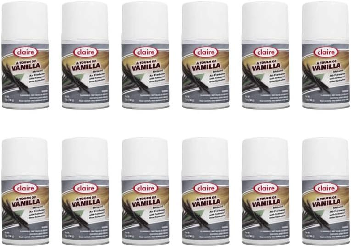 Cl108-12Pk a Touch of Vanilla Metered Air Freshener; 7 Oz. Net Wt, 12 Count