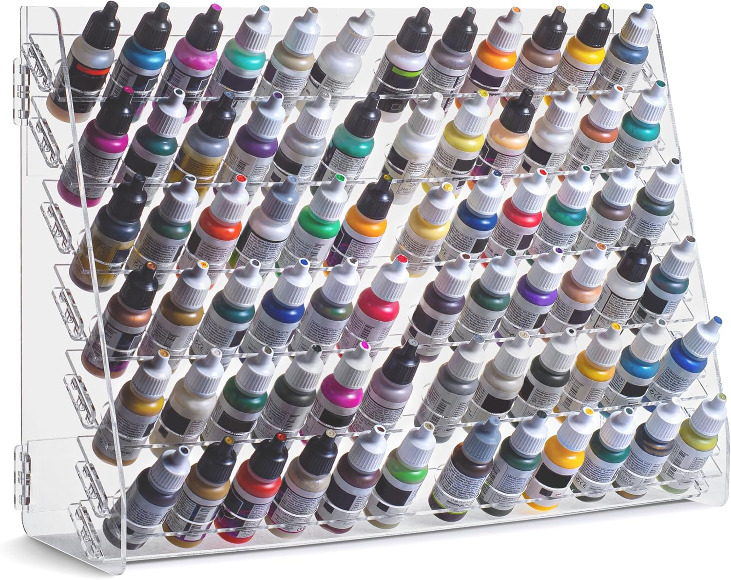 Plydolex Vallejo Acrylic Paint Rack Organizer With 72 Holes for Miniature Set -