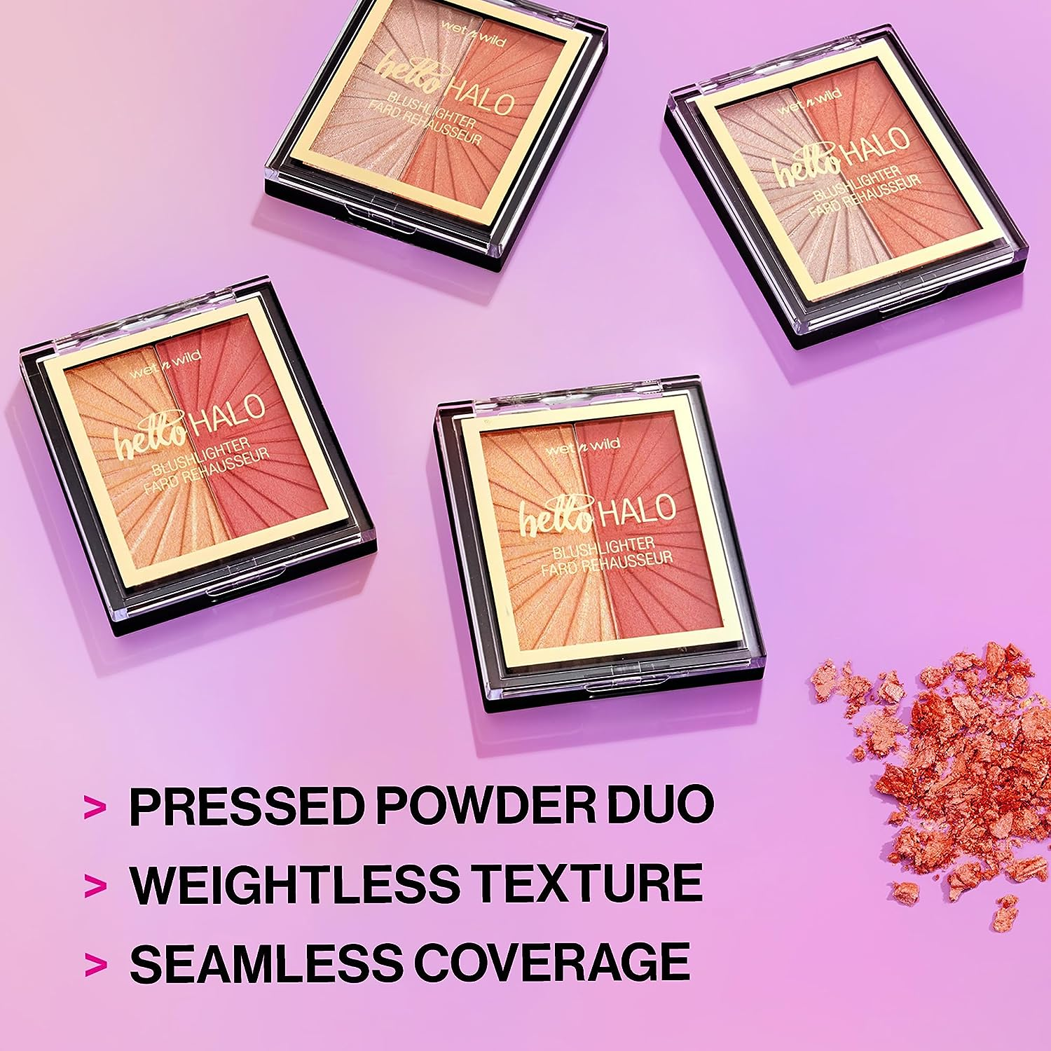 Wet n Wild MegaGlo Blushlighter, Blendable Blush & Highlighter Set, Shimmery ... - Picture 5 of 14