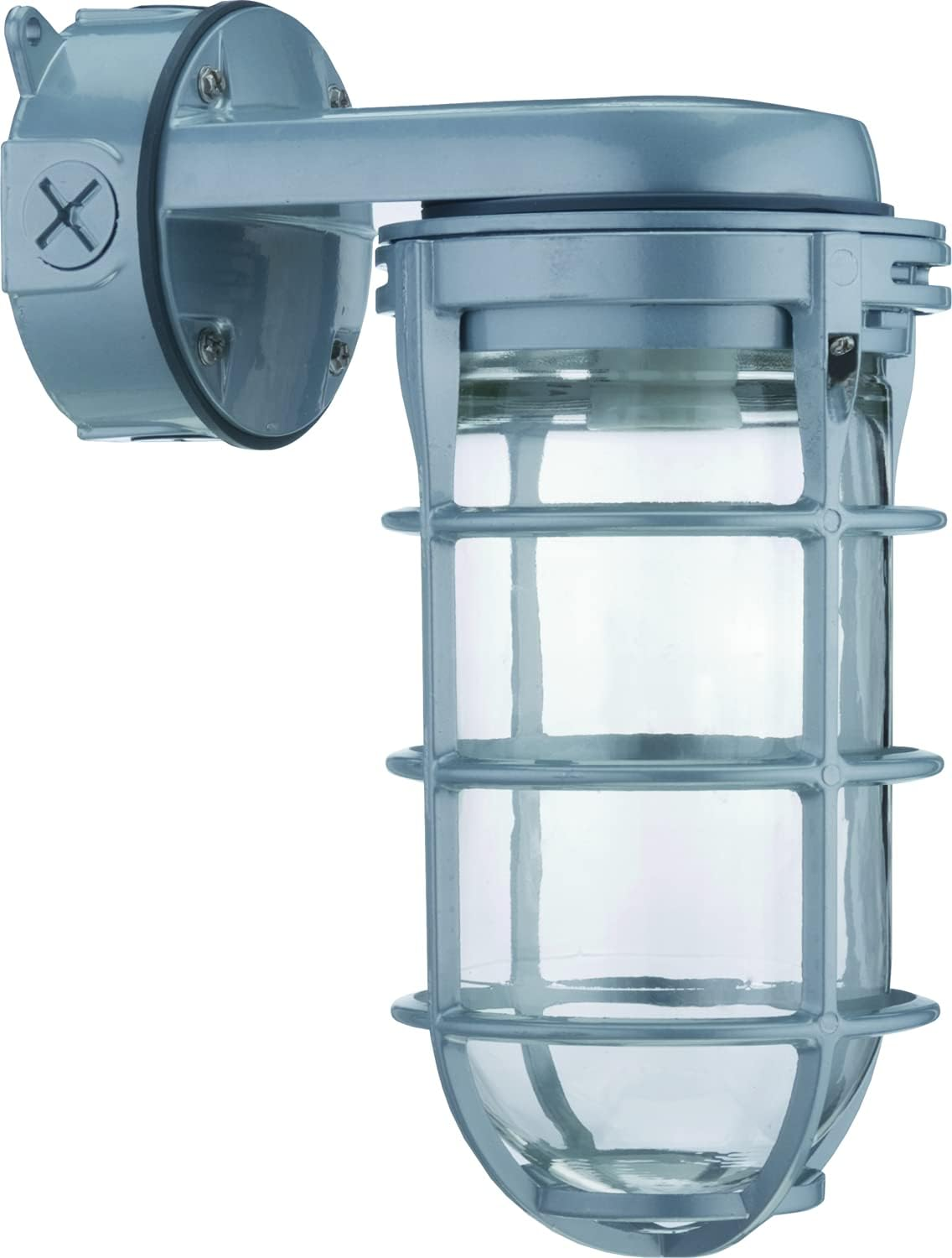Jelly Jar Light Fixture Industrial Vapor Tight Wall Lamp 150W 120V Grey New