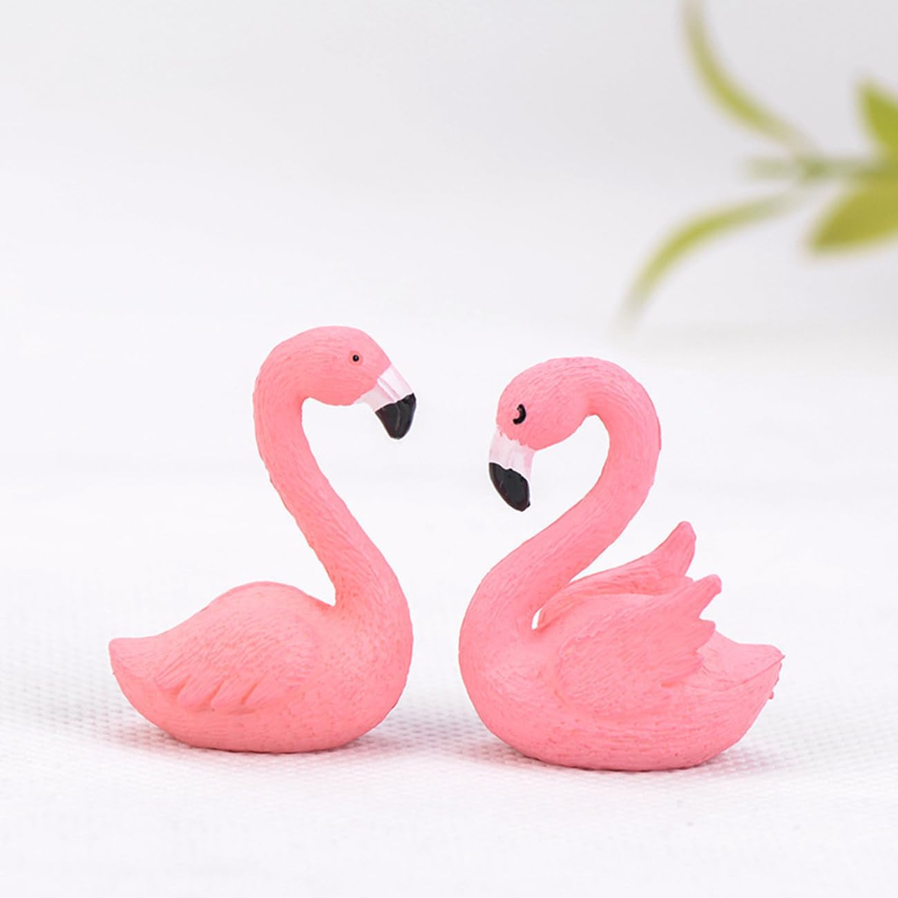 Mini Flamingo Fairy Garden Accessories, Lovely Flamingos Miniature Figurines for Cake Topper, Party Decoration, Home Decoration, Plant Pots, Bonsai Craft Decor, DIY Craft, Cupcake Toppers