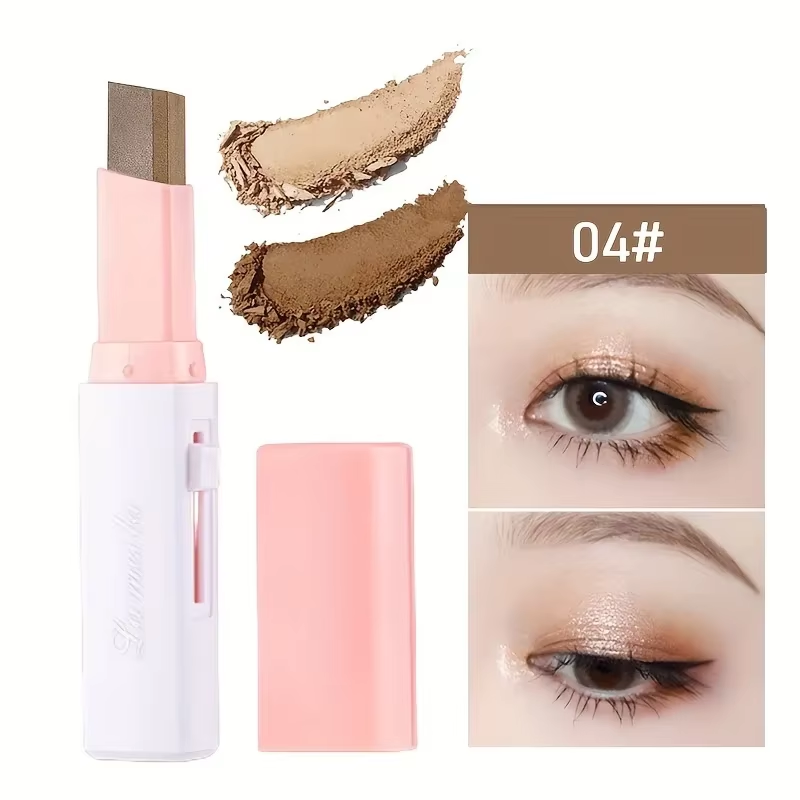 2 in 1 Pearly Highlighter Eyeshadow Stick Glitter Eyeshadow Eyeliner Stick Eyes Makeup Cosmetics Make up Waterproof Long Lasting