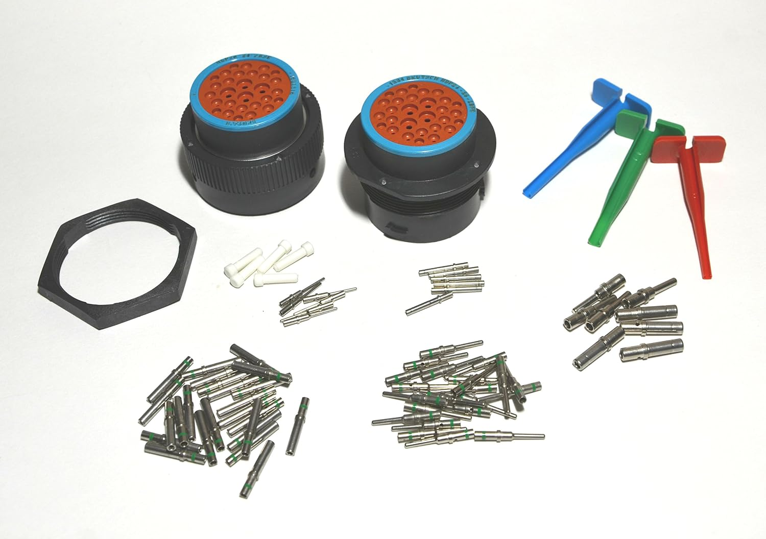 HDP20 Bulkhead 29-Pin Connector Kit, 12-16-20 AWG Solid Contacts (Made in USA)