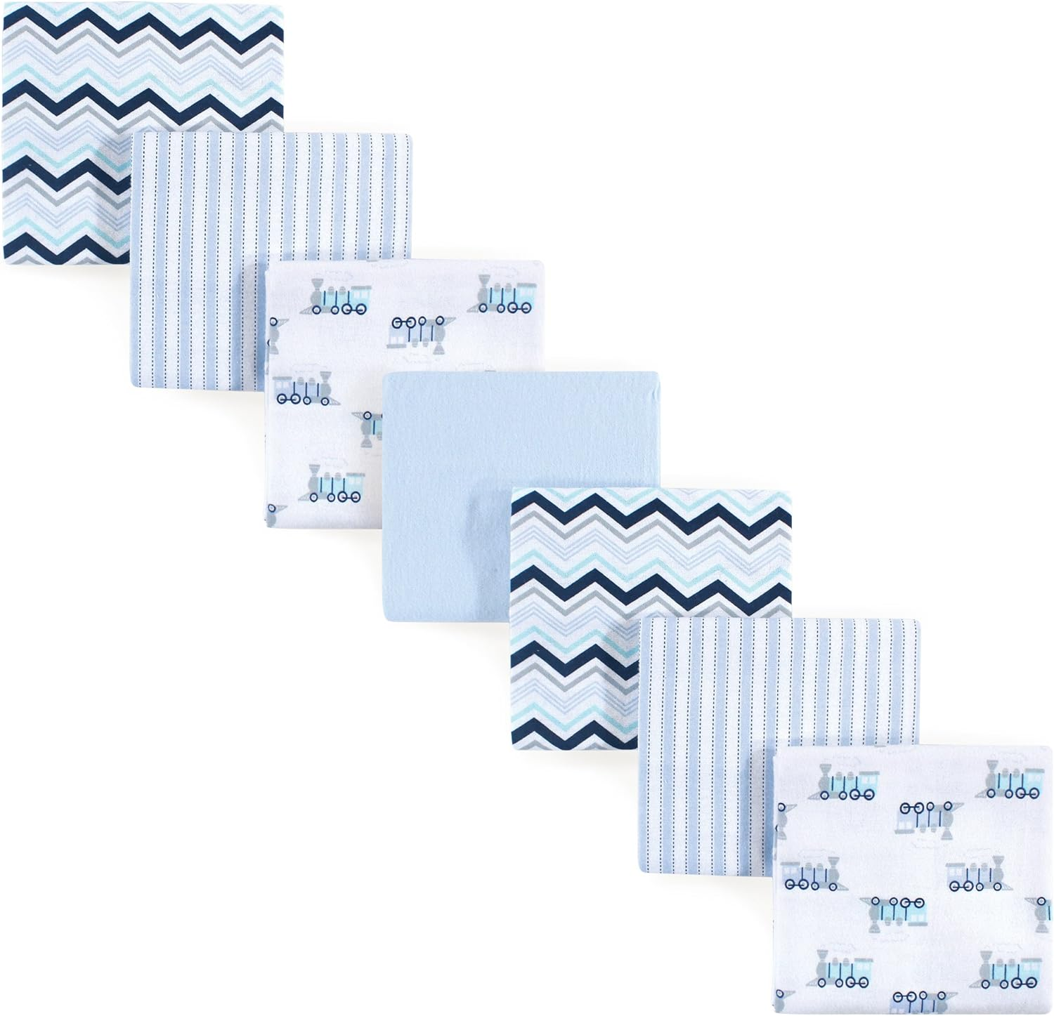 Luvable Friends Unisex Baby Cotton Flannel Receiving Blankets, Love 7-Pack, O... - Picture 10 of 13