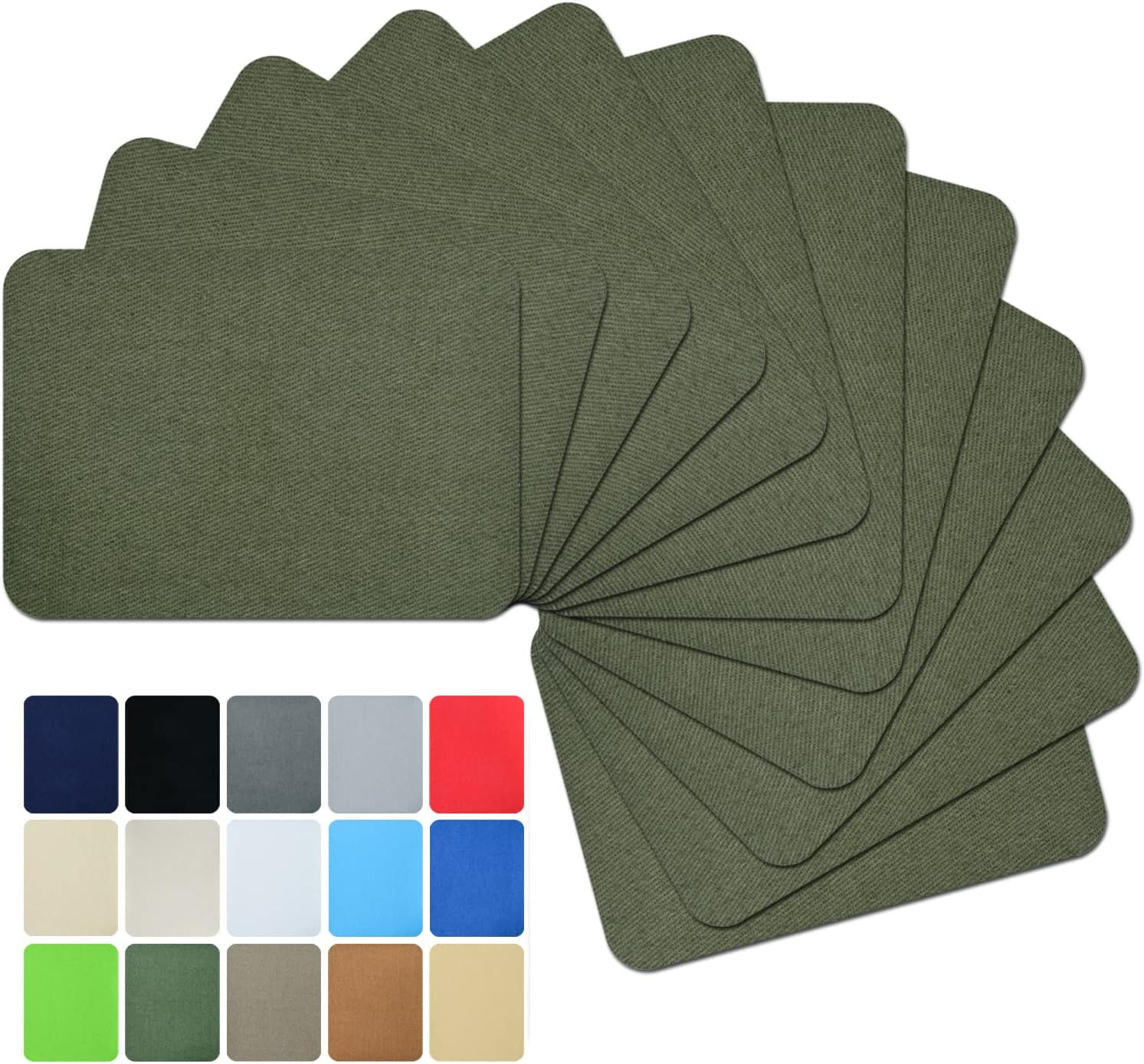 Premium Iron-On Fabric Repair Patches for Clothing, 3