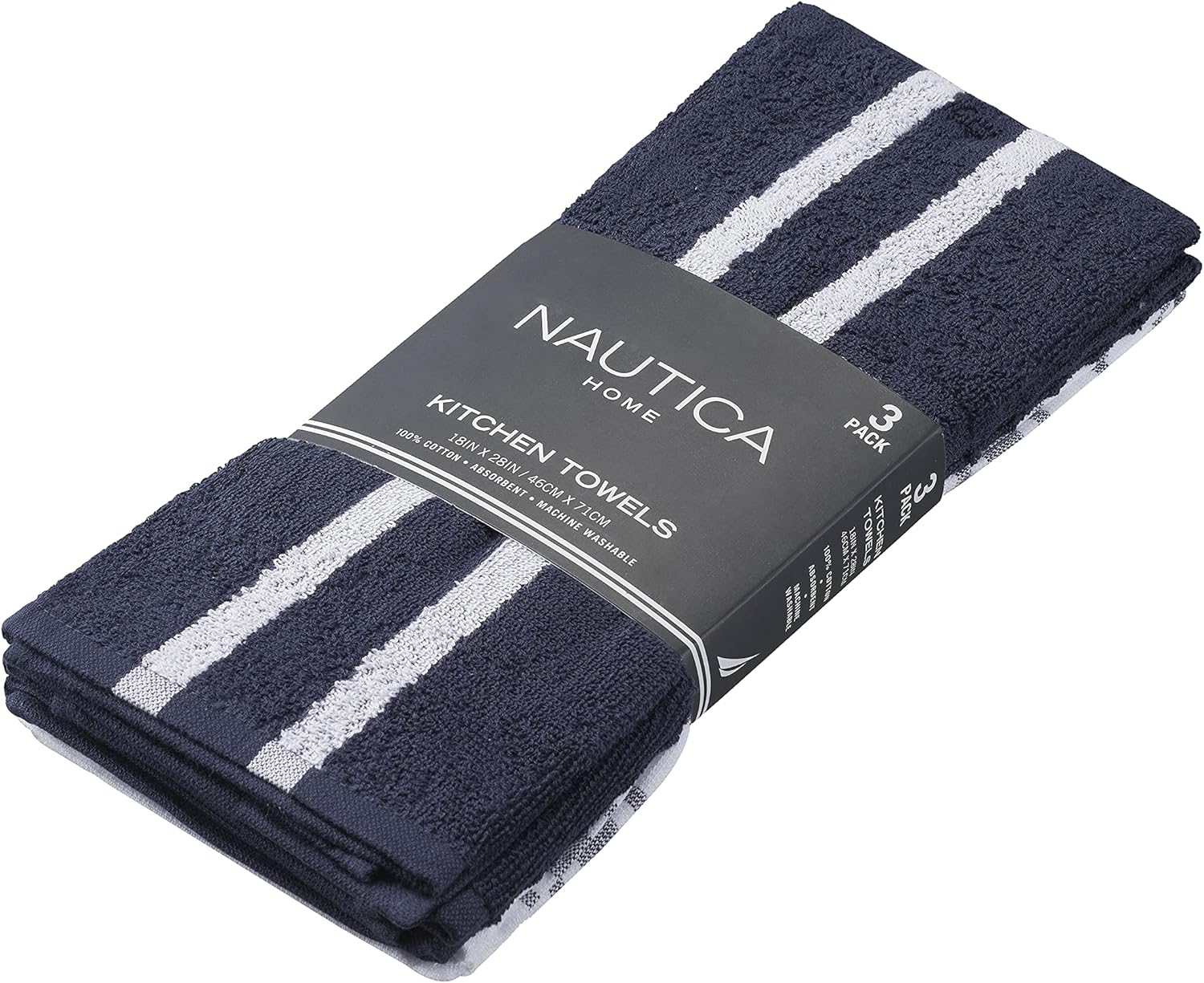 100% Cotton Kitchen Towels Set of 3 | 18