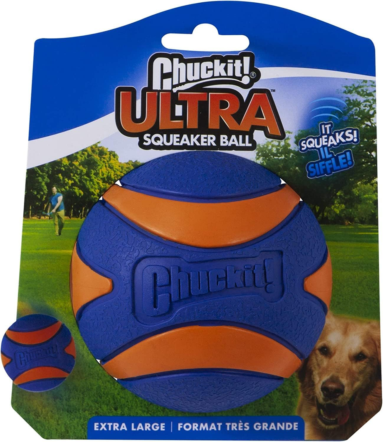 Chuckit! Ultra Squeaker Dog Ball, Fetch Toy, Extra Large, 1 Pack