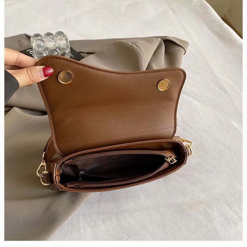 BESTELLA Brand Wholesale High Quality Lady Fashion Solid Color Casual Custom Underarm Square PU Leather Daily Tote Handbag