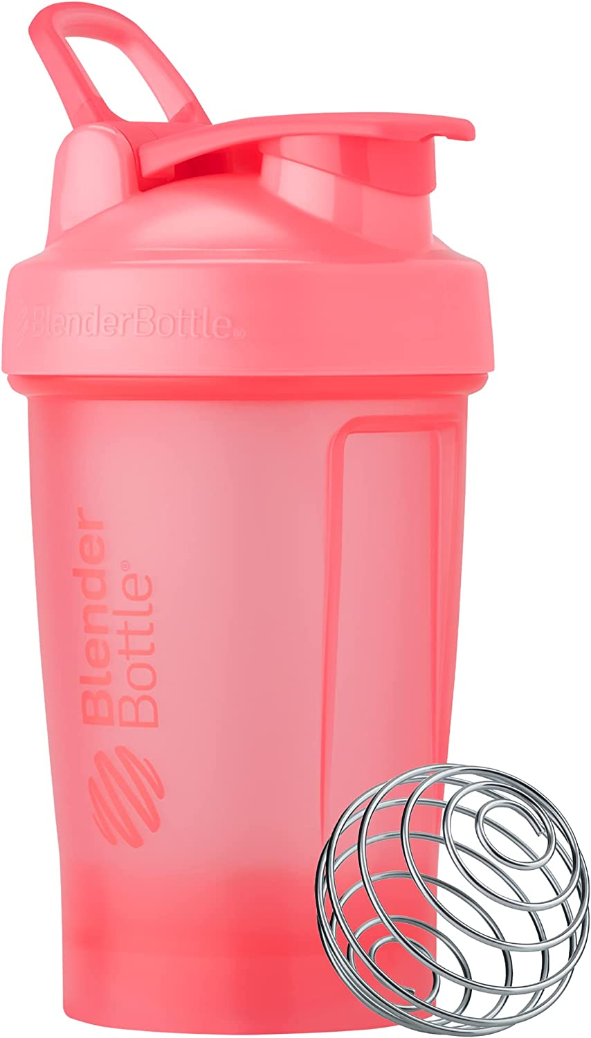 Classic V2 Shaker Bottle Perfect for Protein Shakes and Pre Workout, 20-Ounce, Light Pink