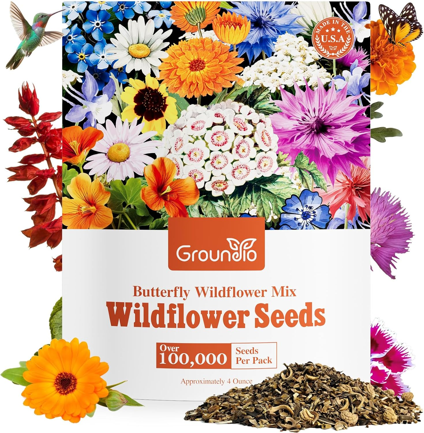 All Perennial Wildflower Seeds Bulk, 1/4 Lb, 100,000+ Seeds, 26 Variety Mix  with | eBay
