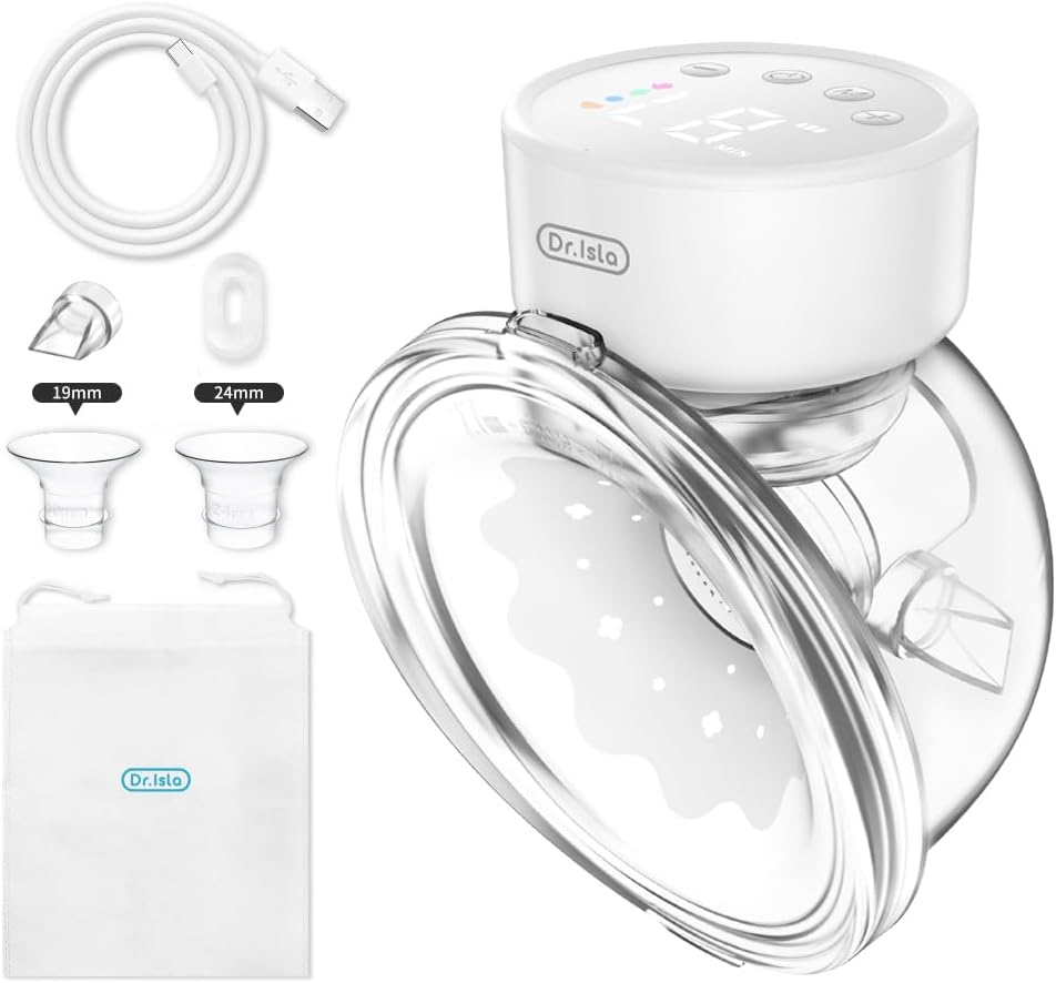Hands-Free Breast Pump EB29 white, Wearable Pump with Comfortable Double-Seal... - Picture 2 of 13