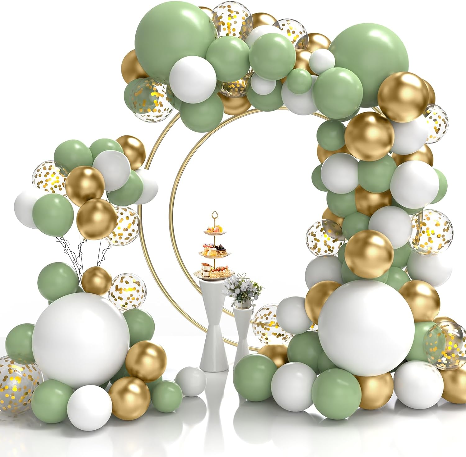 Black White Gold Balloon Garland Kit, 114Pcs Black and Gold Party Decorations... - Picture 6 of 12