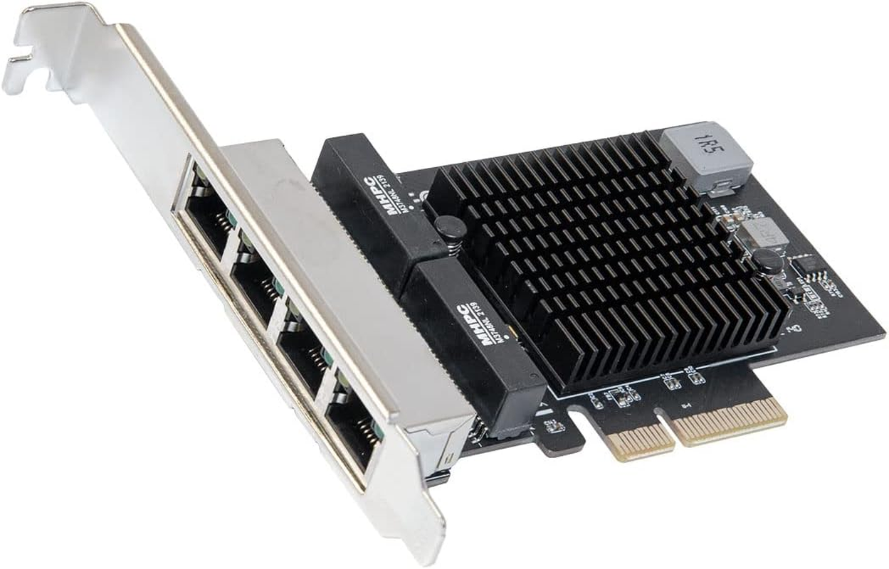 IO CREST 2 Port Gigabit Ethernet PCI-e x1 Network Card Intel 82571 Chipset, (... - Picture 8 of 14