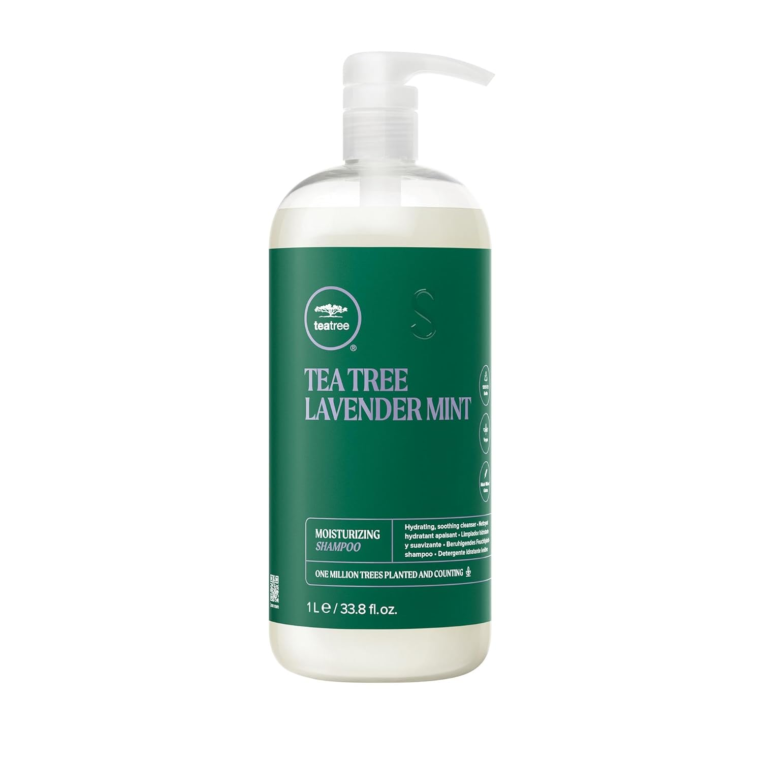 Tea Tree Lavender Mint Moisturizing Shampoo, Hydrates + Soothes, for Coarse + Dry Hair