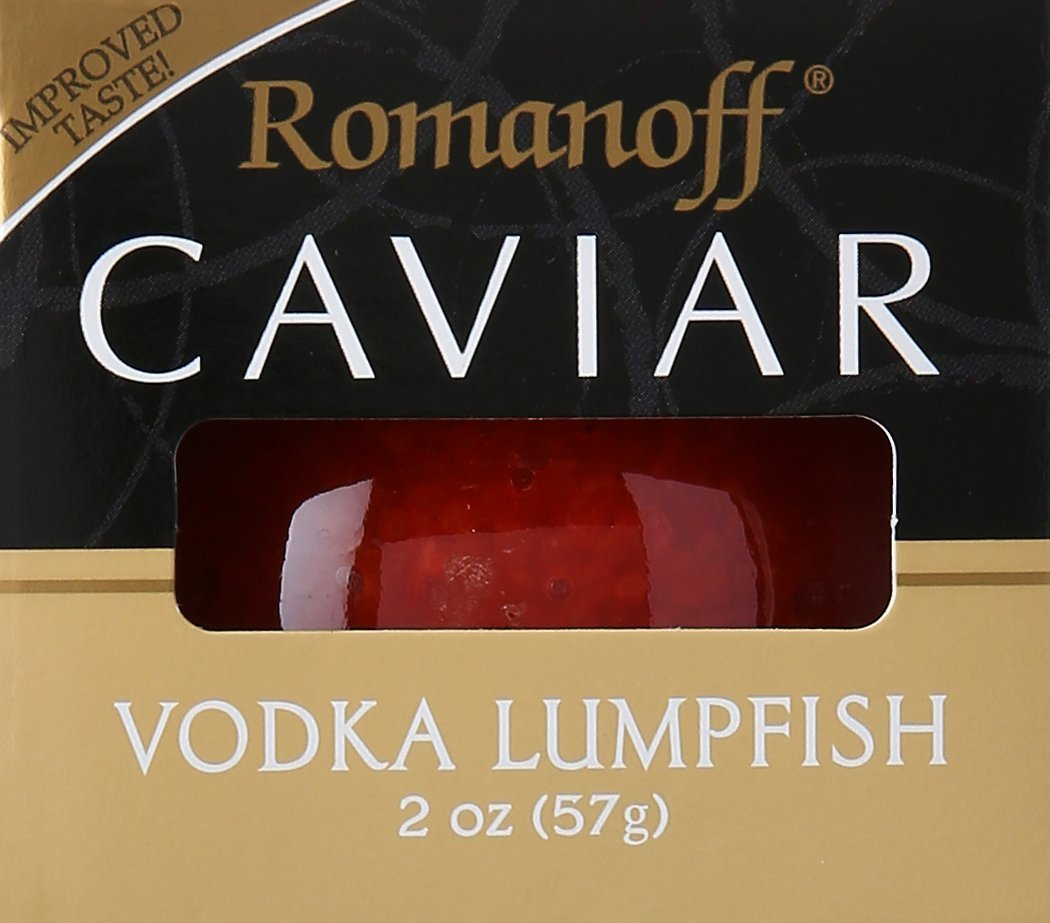 Romanoff Caviar Lumpfish Red Vodka, 2 Oz