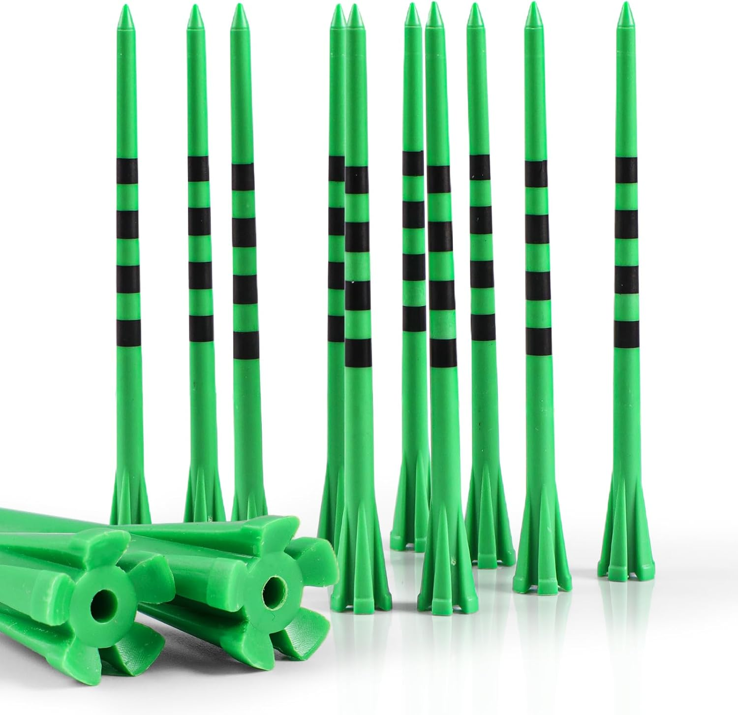 30Pack Extra Long Golf Tees 4" 5" Plastic 5 Prong Unbreakable Driving Range