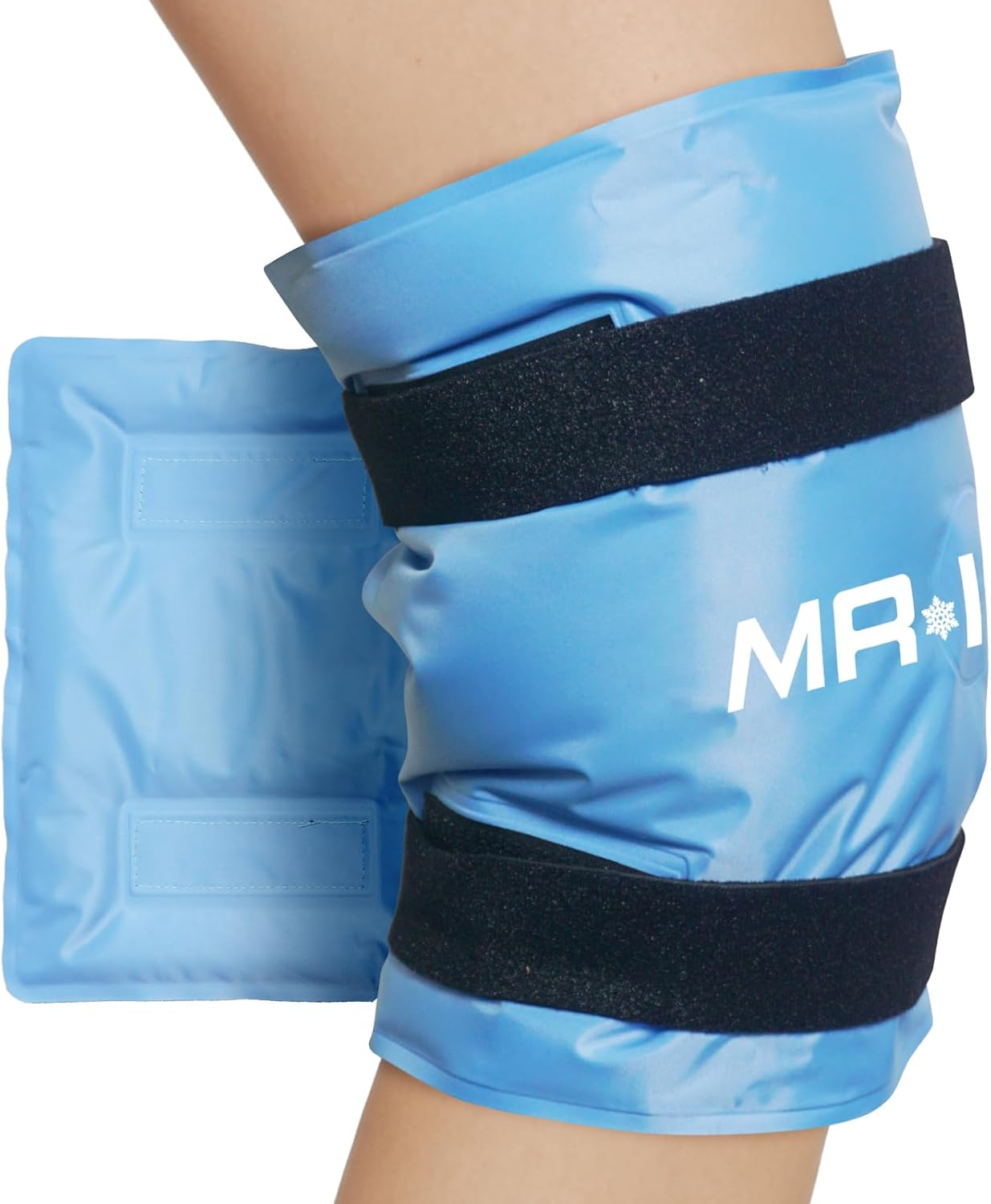 Reusable Hot & Cold Knee Ice Pack Wrap for Pain Relief - Gel Therapy for Arthritis, Sports Injuries, Swelling & Post-Surgery Recovery - Adjustable Compression Fit Left/Right Knee