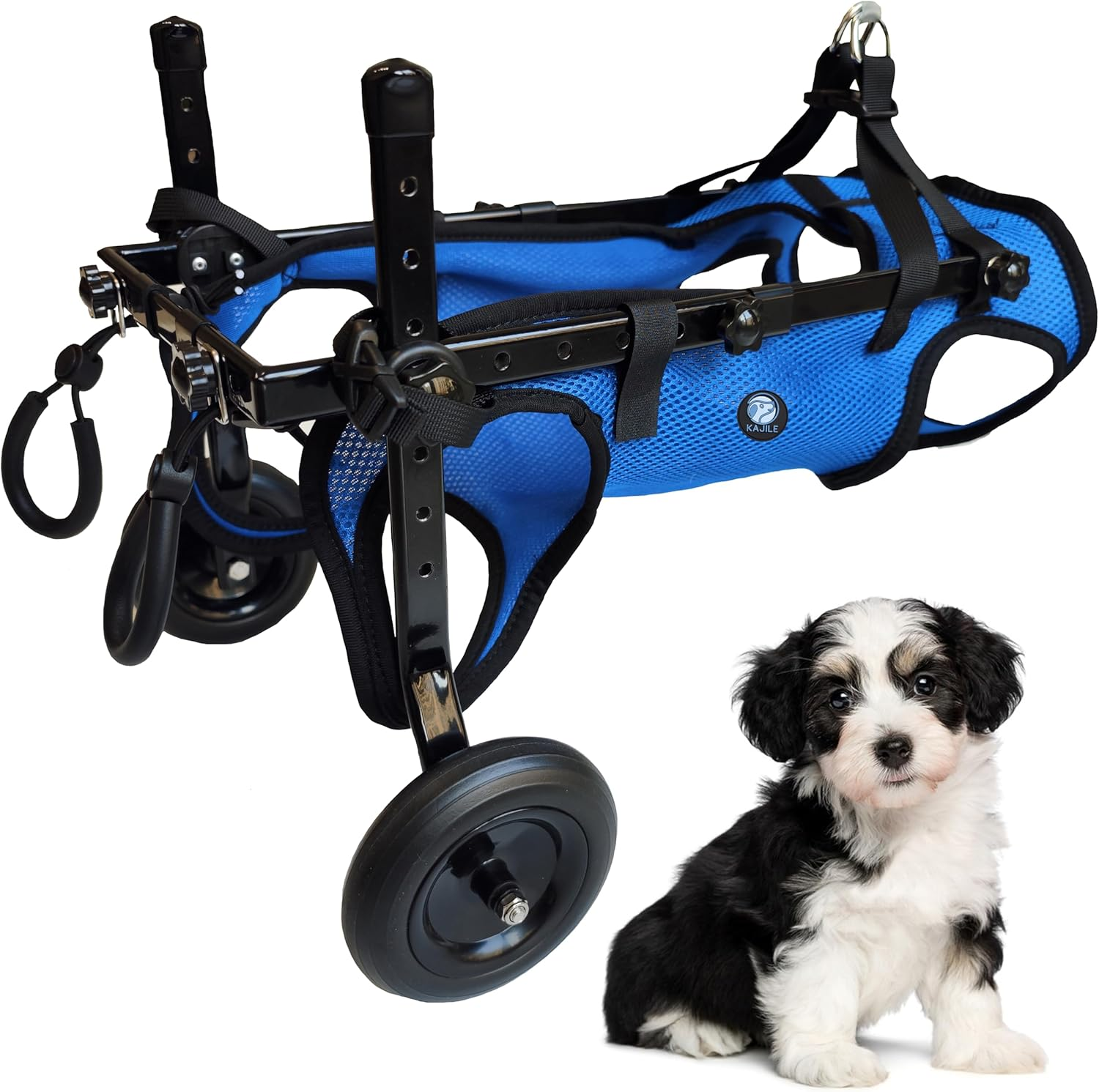 KAJILE Foldable and Adjustable Two-Wheeled Wheelchair for Pets,Dog Wheelchair... - Picture 8 of 19