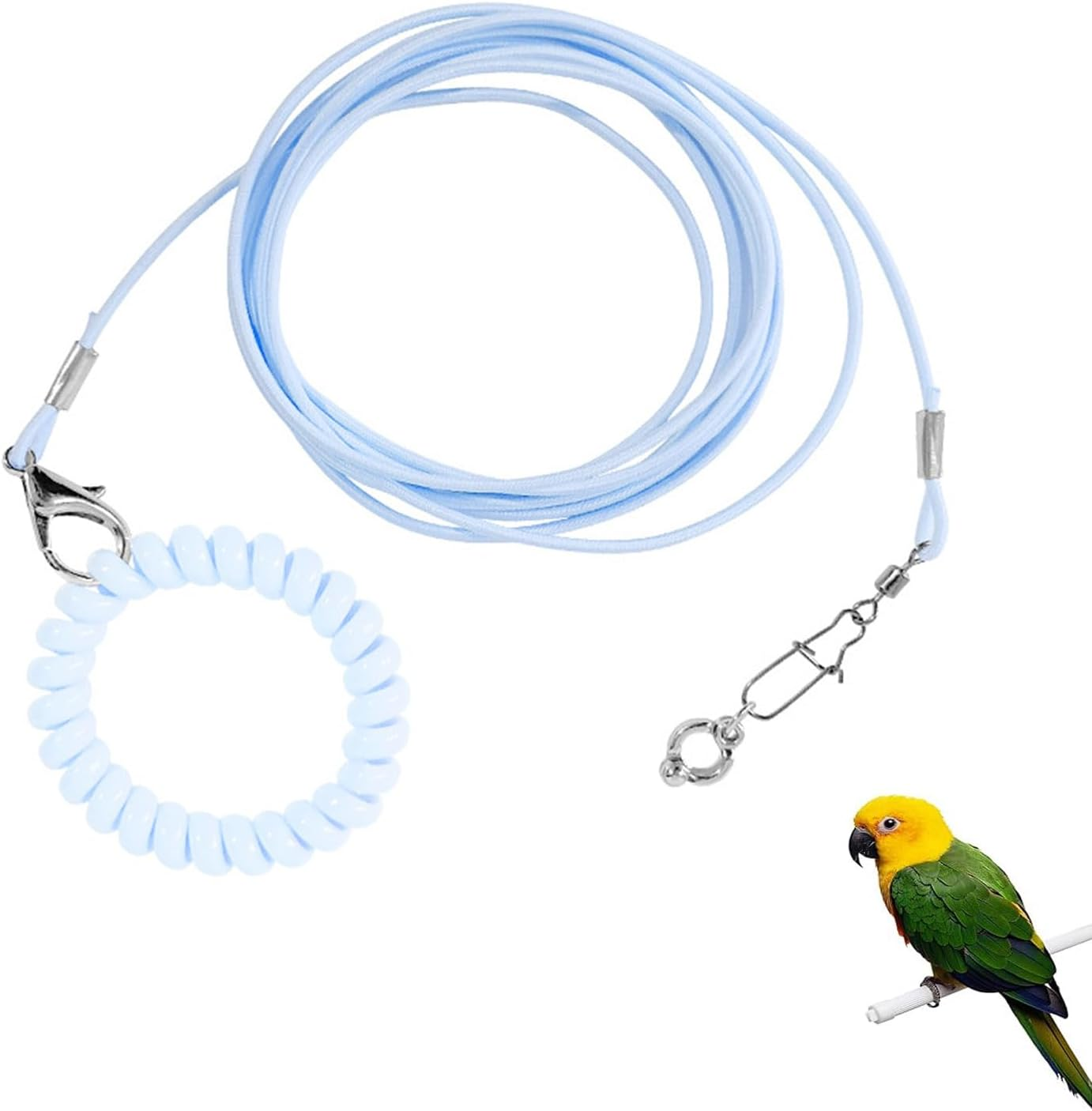 Roczential Bird Foot Chain Adjustable Bird Harness and Biting-Resistant Bird ... - Picture 9 of 15