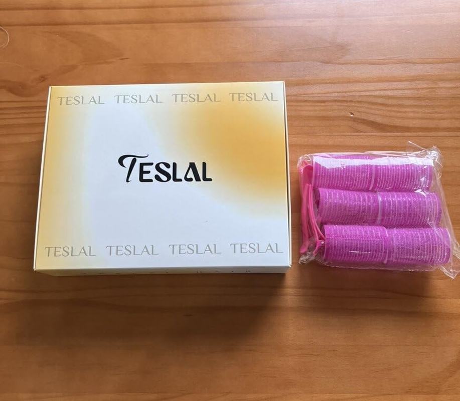 TESLAL Hair Roller for Wome-Pink, 6 Count(Pack of 1)