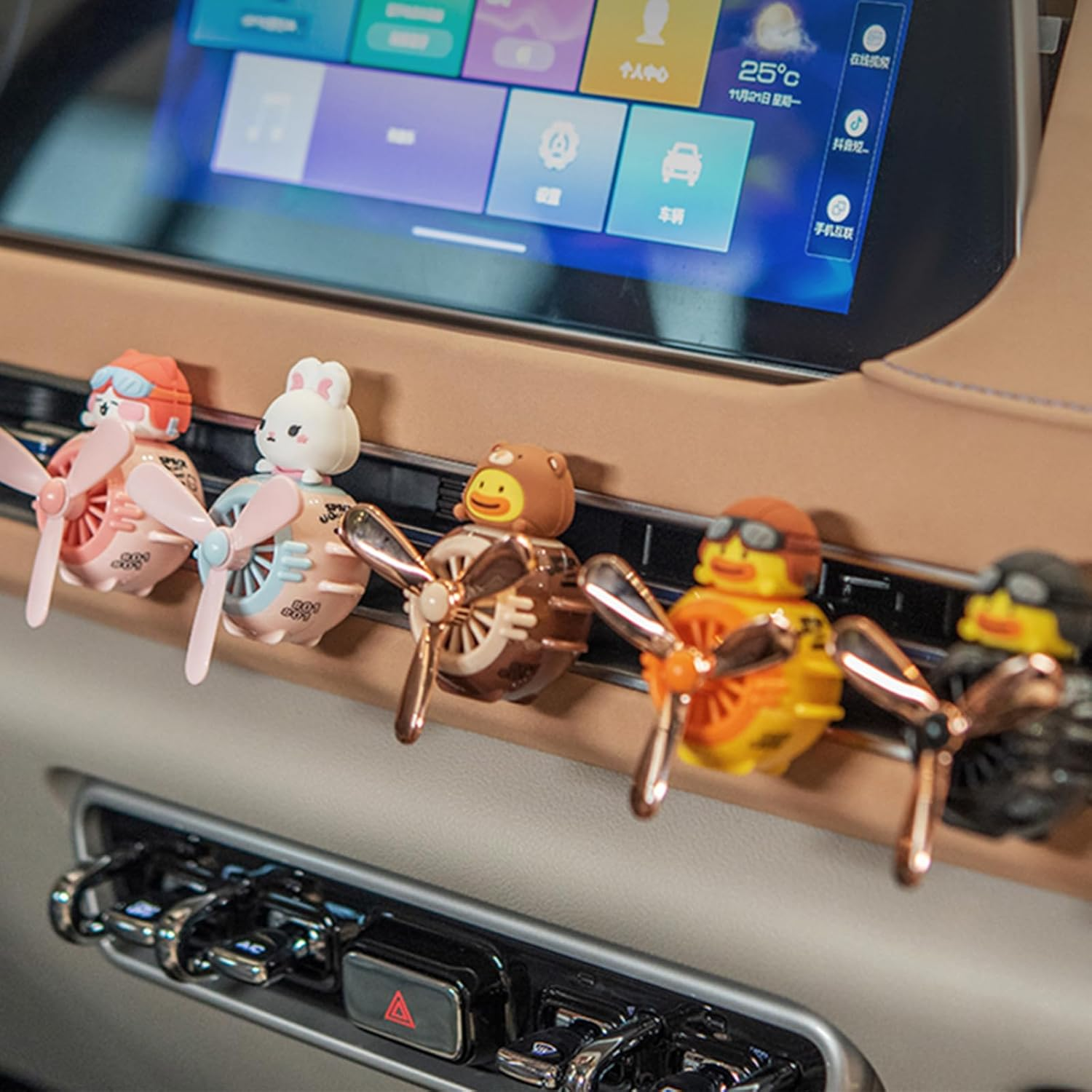 Car Air Fresheners Cute Pilot Cat, Car Vent Air Freshener Rotating Propeller ... - Picture 6 of 14