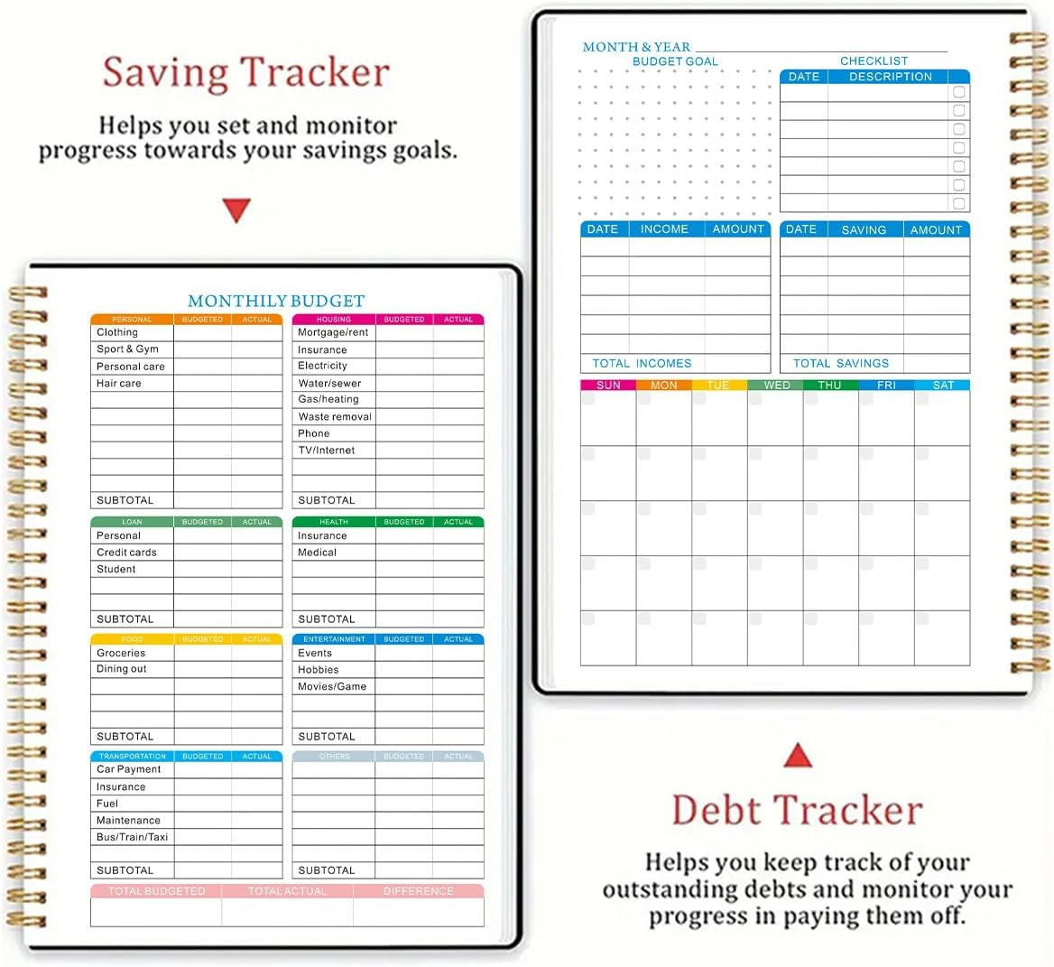 OSYLICT Budget Planner,Monthly Finance Organizer with Expense Tracker Noteboo... - Picture 10 of 13