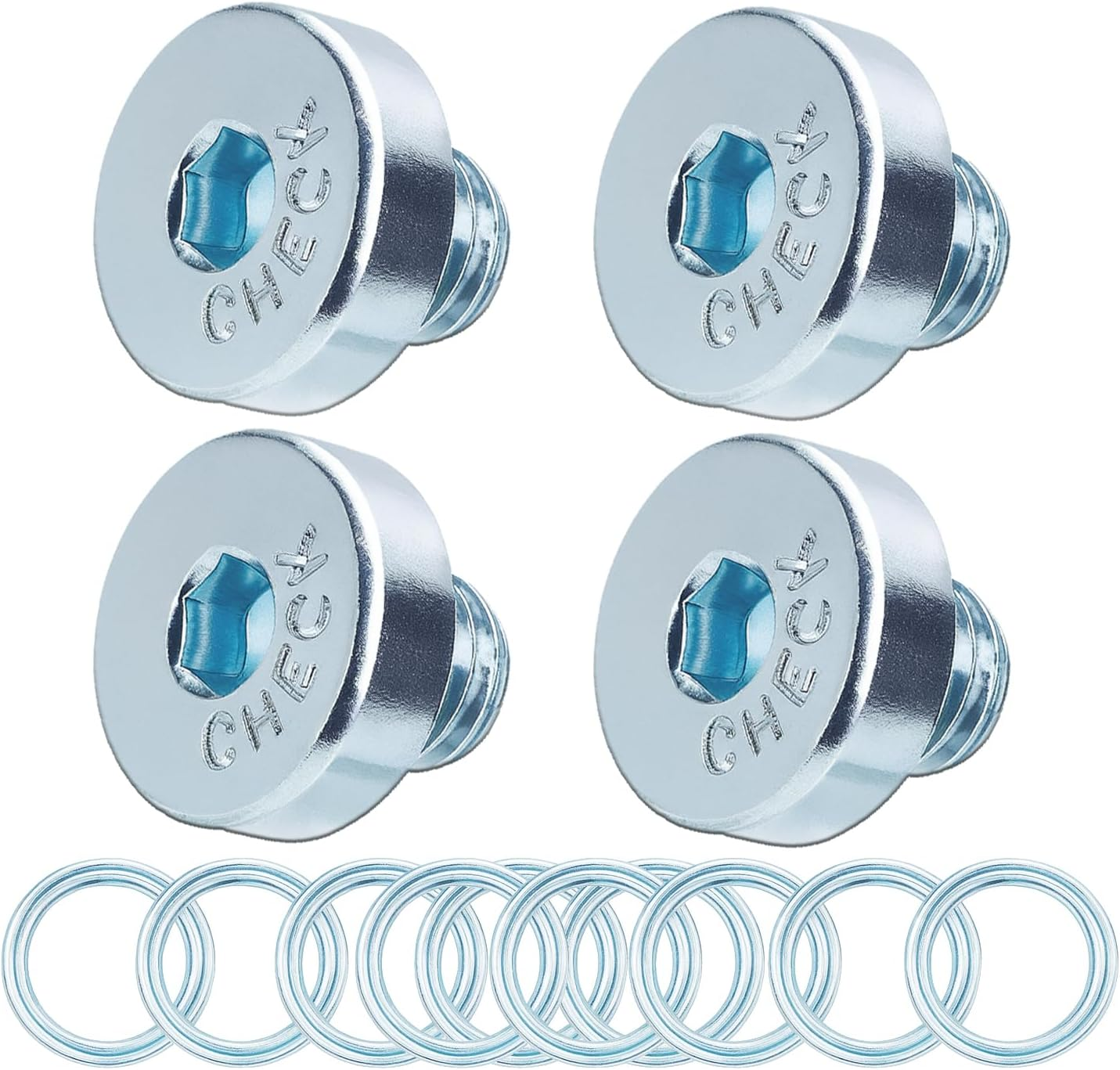 14PCS Transmission Pan Drain Plug with Gasket Kit, Fits 4Runner FJ Cruiser Lan