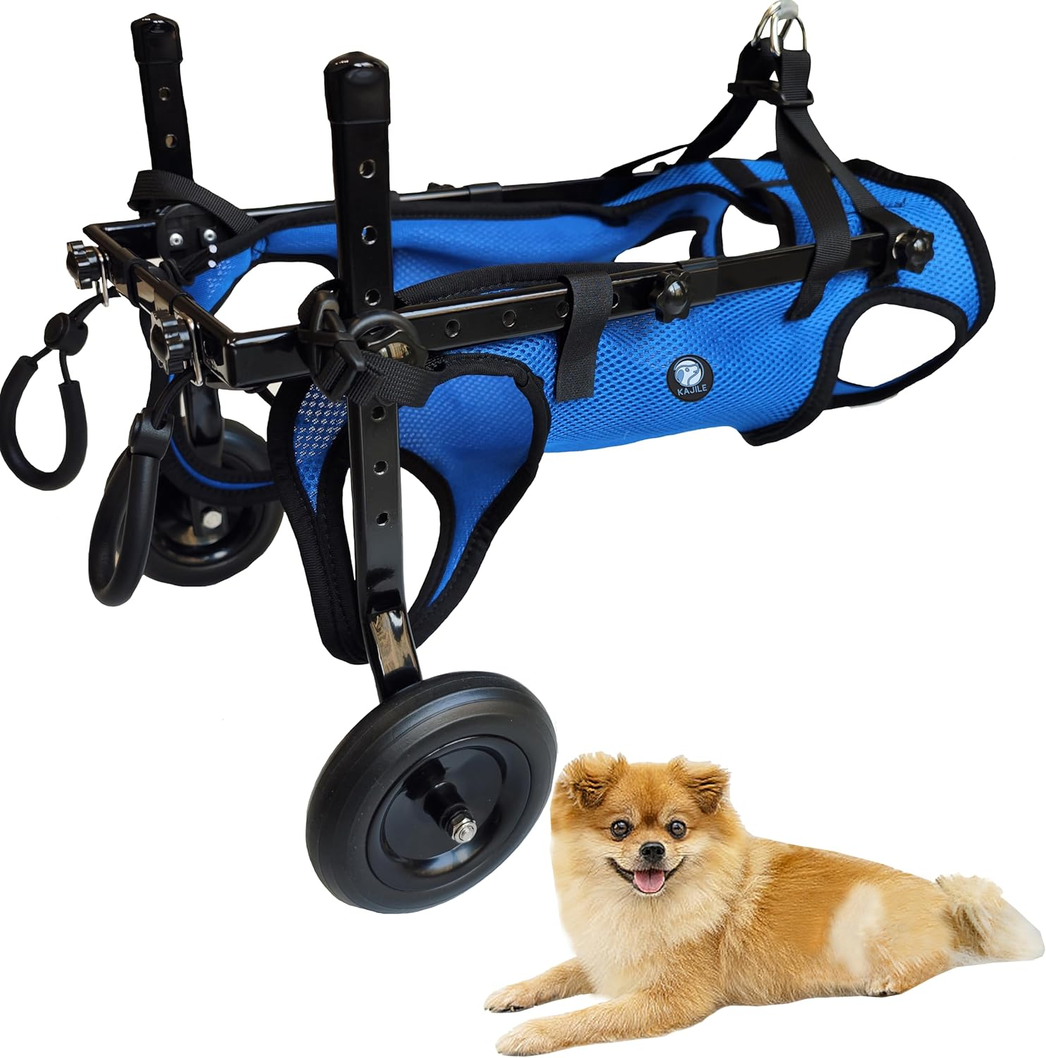 KAJILE Foldable and Adjustable Two-Wheeled Wheelchair for Pets,Dog Wheelchair... - Picture 12 of 19