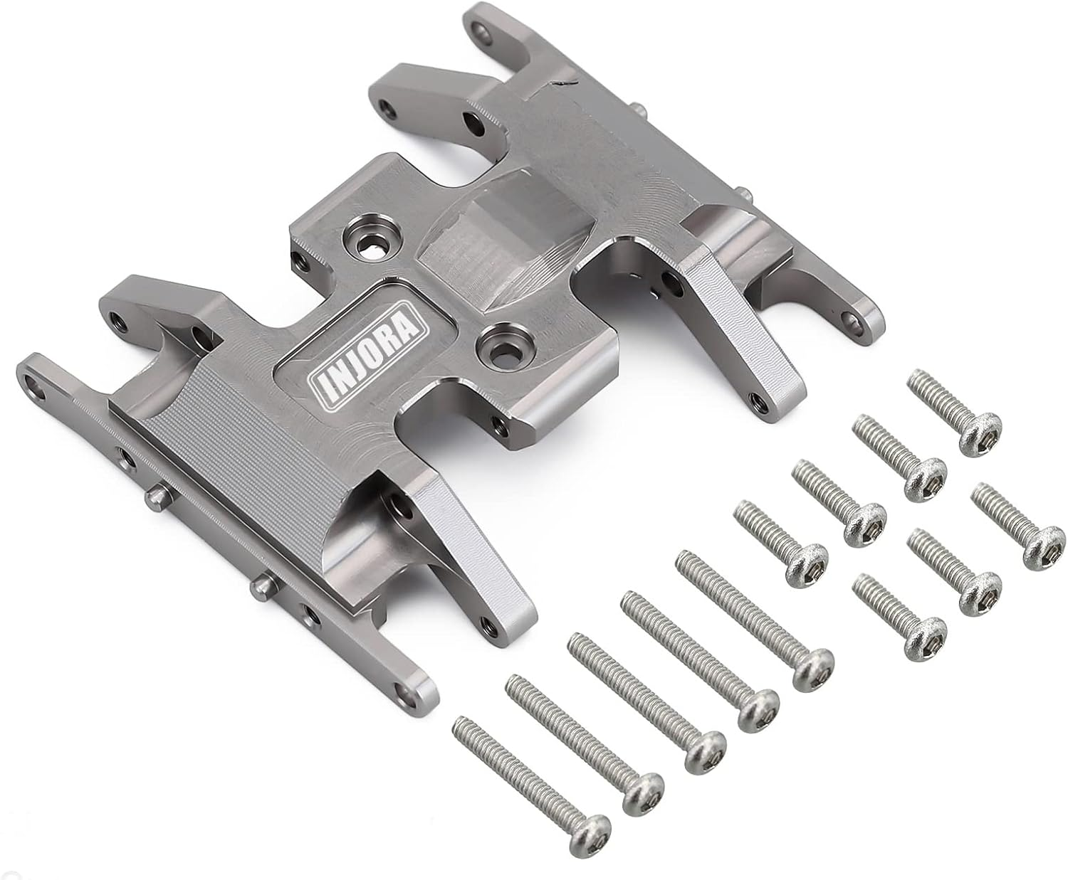 RC Skid Plate for Axial SCX24 Bronco Gladiator Deadbolt C10 Upgrades Parts 1/24 RC Crawler(Grey)