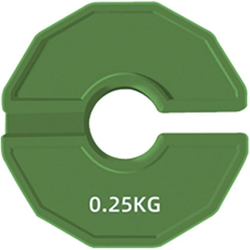 1 Pc Gym Micro Plates Dumbbell Fractional Weight Plate Rubber Fractional Weight Plates Add-On Change Green 0.25KG