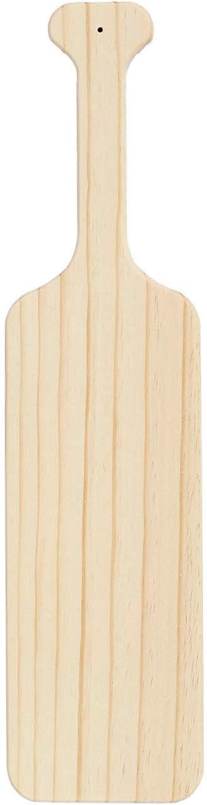 15 Inch Greek Fraternity Paddle, Unfinished Solid Pine Wood Paddles, Wooden Sorority Frat Paddle for Arts Crafts