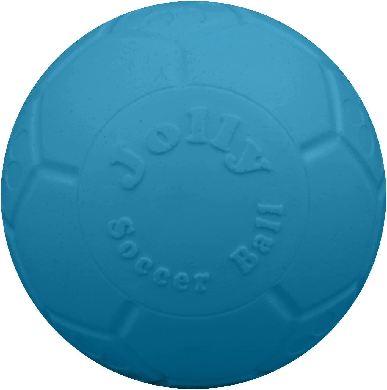 Large Soccer Ball Floating-Bouncing Dog Toy, 8 Inch Diameter, Ocean Blue