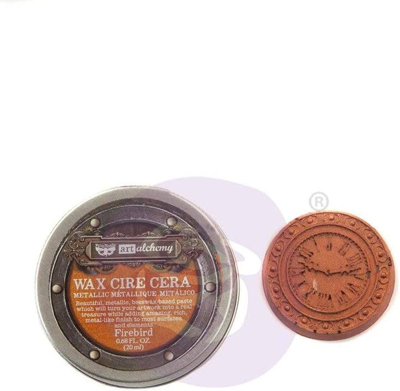 Marketing Finnabair Art Alchemy Metallique Wax .68 Fluid Ounce-Firebird