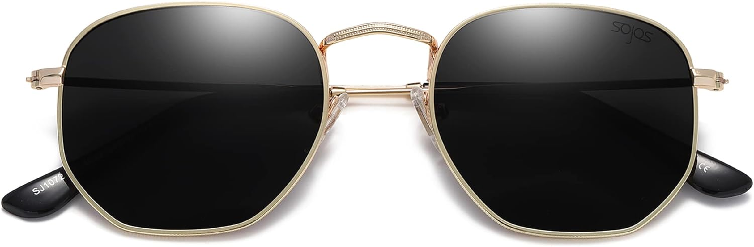 Square Polarized Sunglasses for Women Men Small Hexagonal Polygon Shades SJ1072